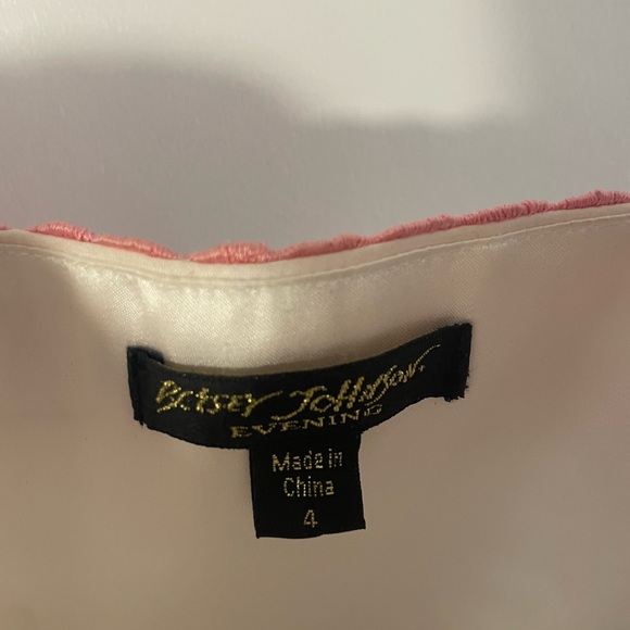 Vintage Betsey Johnson Evening Dress with Pink Trim - Picture 4 of 4